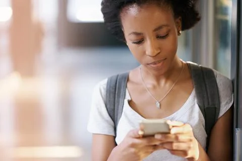 Linked even when shes alone Stock Photos
