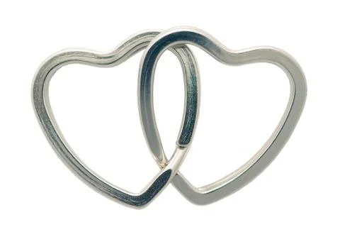 Linked hearts Stock Photos