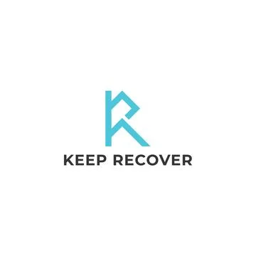 Linked Letter KR Logo Design vector Template Stock Illustration