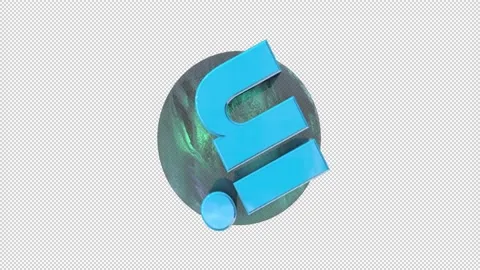 Linkedin Bounce and Fly 3D animation Video stock 136390994