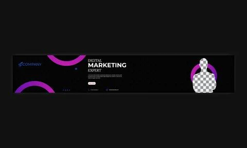 Linkedin cover banner Stock Illustration