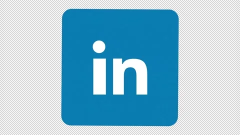 LinkedIn Icon Video stock 205064032