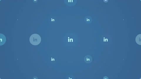 LinkedIn icons pattern on network background 스톡 동영상 170126655