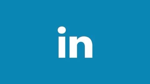 Linkedin Logo Cut Out Stock Footage 105378180