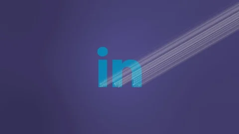 LInkedin Logo Light Reveal Stock Footage 104739890