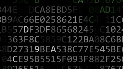 LinkedIn logo made of flashing hexadecimal symbols on computer screen. Editorial Stock Footage 83019184