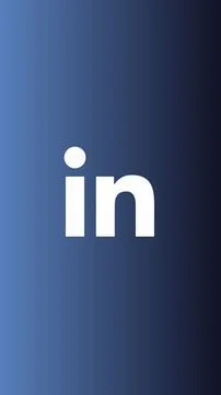 LinkedIn logo sign symbol vector.  Mobile apps online service icon. Social Media Stock Illustration