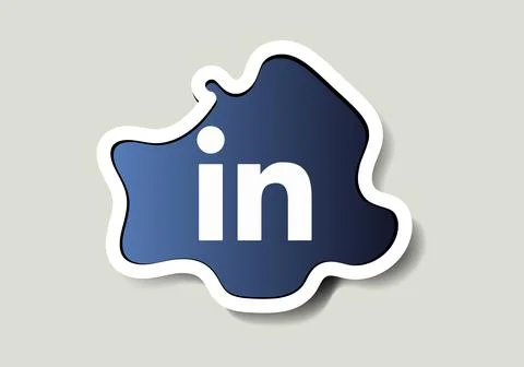 Linkedin logo vector is a stylized representation of the logo Stock Illustration