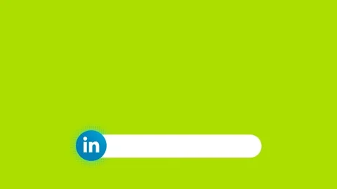 Linkedin Lower Third animation on Green screen. Social Media Lower Thirds S.. Video stock 247207678