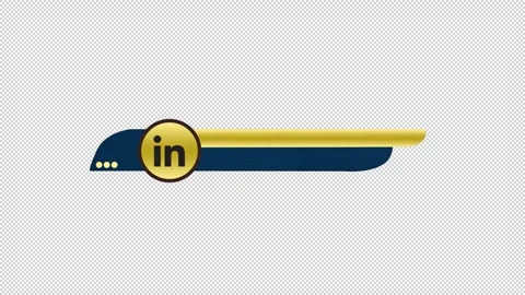 Linkedin modern lower third Gold style  2 Vídeos de archivo 239674874