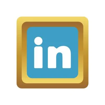 Linkedin social icon Stock Illustration