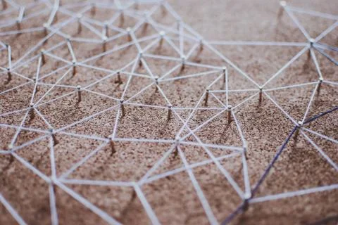 Linking entities. Network, networking, social media, connectivity, internet  Foto stock