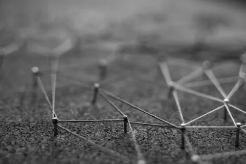 Linking entities. Network, networking, social media, connectivity, internet Stock Photos