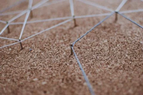 Linking entities. Network, networking, social media, connectivity Stock Photos
