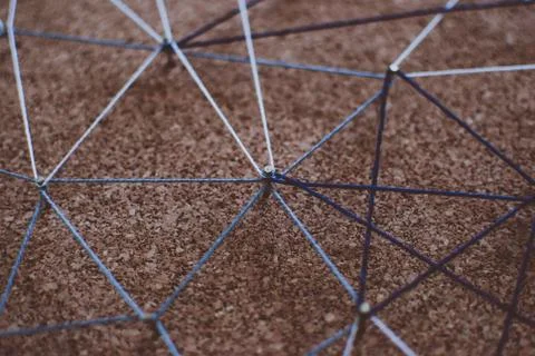 Linking entities. Network, networking, social media, connectivity Stock Photos