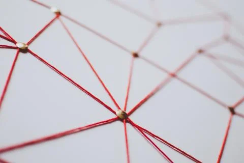 Linking entities. Network, networking, social media, connectivity, internet c Stock Photos