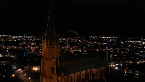 Linköping cathedral Stock Footage 147712641