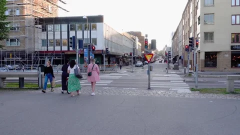 Linköping city daytime Stock Footage 284989242