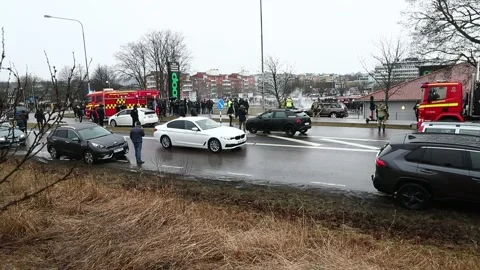 Linkoping riot Stock Footage 180511024
