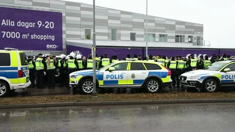 Linkoping riot 库存影片 180511026