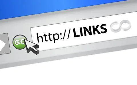 Links browser illustration design Stock-Illustration