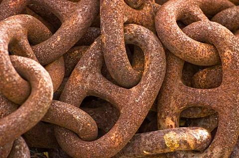 Links of a chain Foto stock