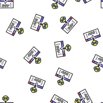 Links with proper anchor text vector seamless pattern Illustrazione stock