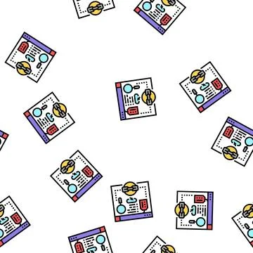 Links from relevant site vector seamless pattern Illustrazione stock
