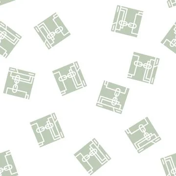 Links seo optimization glyph vector seamless pattern Stock Illustration