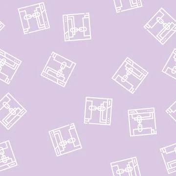 Links seo optimization line vector seamless pattern Stock Illustration