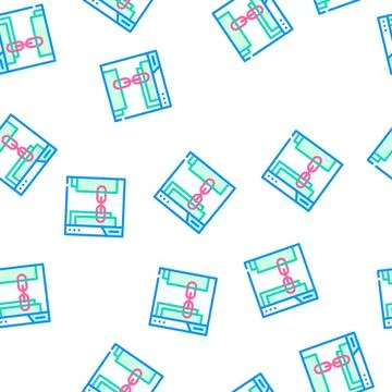 Links seo optimization vector seamless pattern Stock Illustration