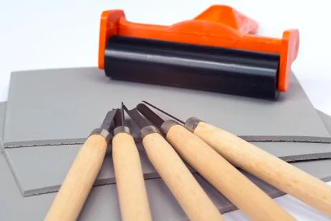 Linocut Stock Photos