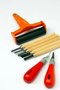 Linocut Stock Photos