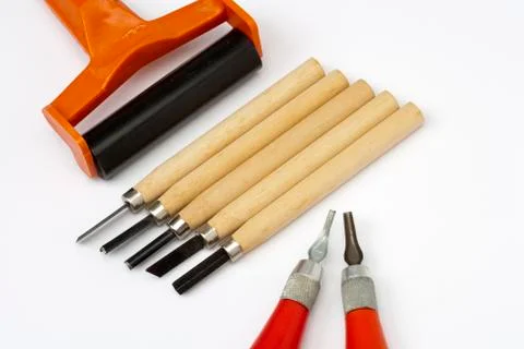 Linocut Stock Photos