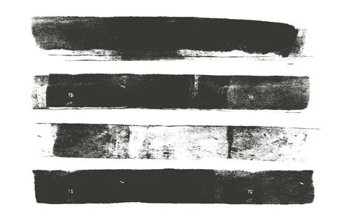 Linocut texture lines. Ink roller long stripes background. Grunge letterpress 库存插图