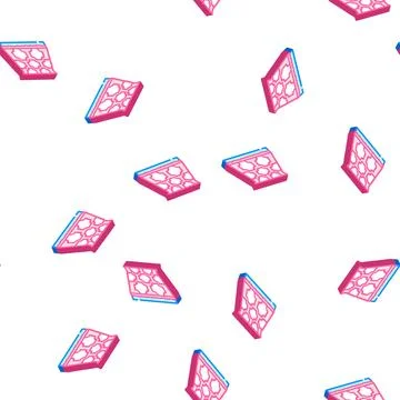 Linoleum layer floor isometric icon seamless pattern Stockillustratie