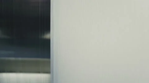 Linoleum technology production. Application of PVC-layer on the linoleum. Vídeo Stock 130924353