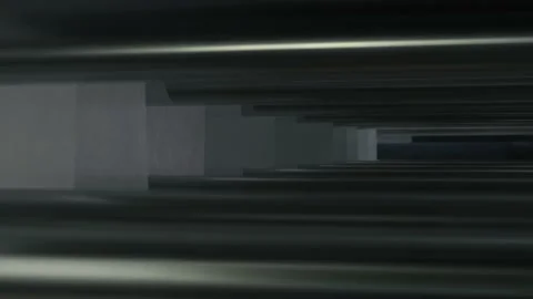 Linoleum technology production. Application of PVC-layer on the linoleum. 動画素材 130925206