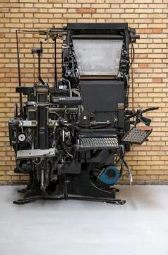 Linotype machine Stock Photos