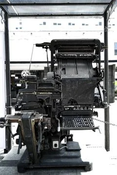 Linotype machine Stock Photos