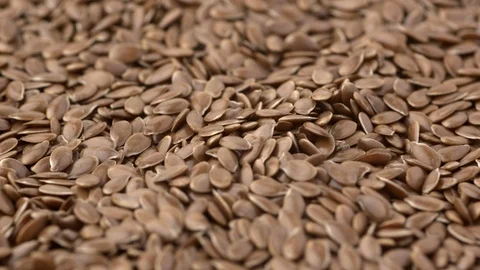Linseed low angle shallow depth of field rotating Stock Footage 86485807