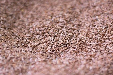 Linseed in a market. Stock Photos