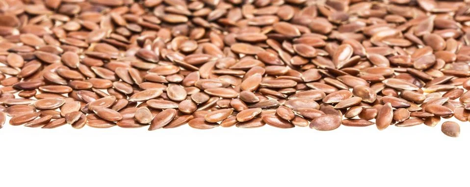 Linseed upper page border Stock Photos