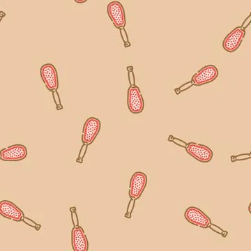 Lint brush clothes care vector seamless pattern Stock Illustration