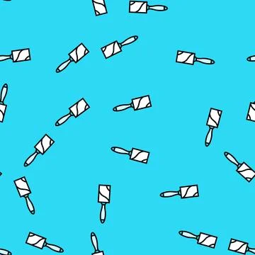 Lint roller clothes care vector seamless pattern Stock Illustration