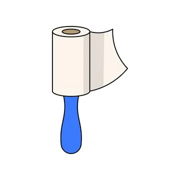 Lint roller peel Illustrazione stock