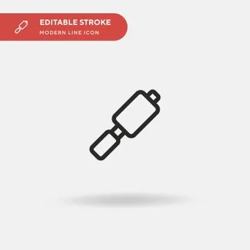 Lint Roller Simple vector icon. Illustration symbol design template for web m Stock Illustration