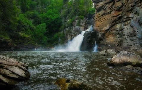Linville Falls Stock Photos