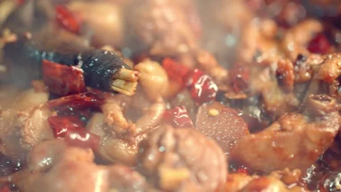 Linyi fried chicken close-up Stock Footage 270516280