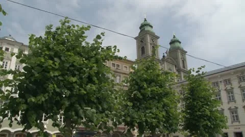 Linz buildings 스톡 동영상 21726686
